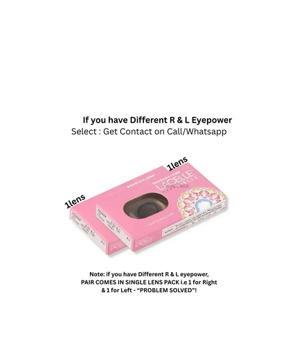 Bausch & Lomb LACELLE CIRCLE - Coloured  MONTHLY (1 Pair i.e 2 Pcs)