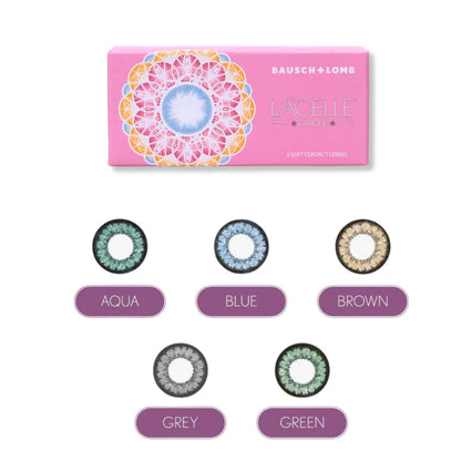 Bausch & Lomb LACELLE CIRCLE - Coloured  MONTHLY (1 Pair i.e 2 Pcs)