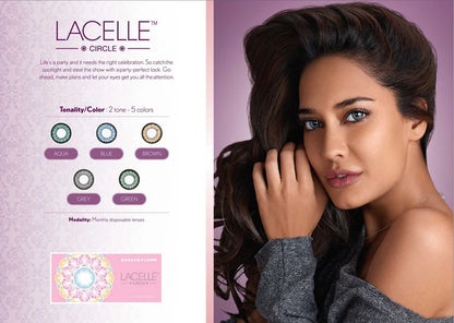 Bausch & Lomb LACELLE CIRCLE - Coloured  MONTHLY (1 Pair i.e 2 Pcs)