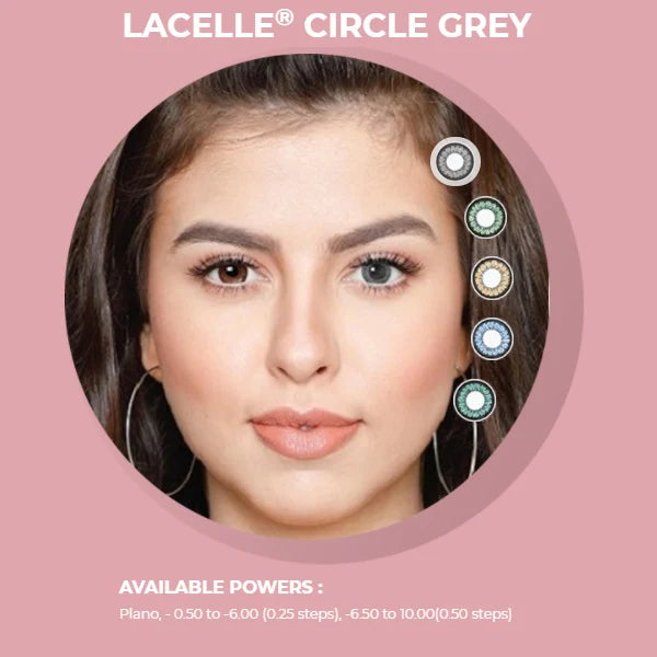 Bausch & Lomb LACELLE CIRCLE - Coloured  MONTHLY (1 Pair i.e 2 Pcs)