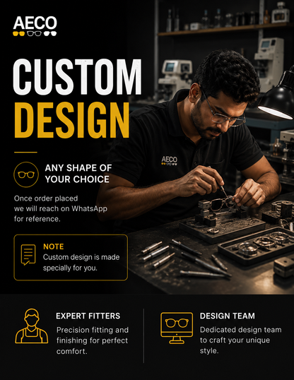 Lightweight Rimless - Flexible (Custom Shape)