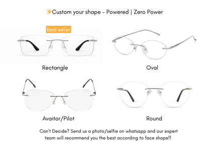 Lightweight Rimless - Flexible (Custom Shape)