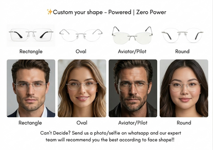 Lightweight Rimless - Flexible (Custom Shape)